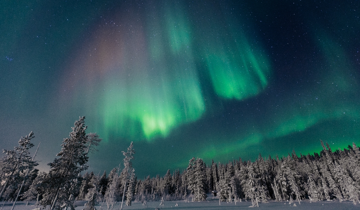 Observation des aurores boréales en Laponie finlandaise